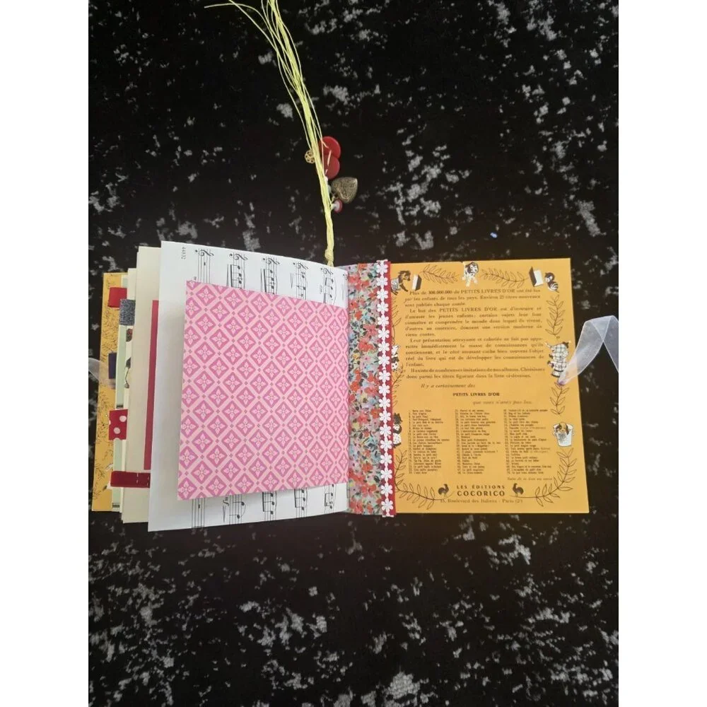 Little Golden Book He Ho! Formez Le Trio Handmade Junk Journal + Original Book